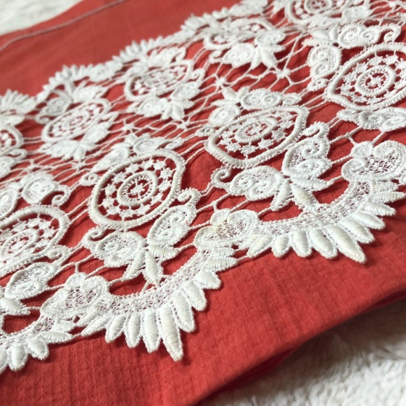 FLOREAT Orange Cream Crochet A-Line Skirt, 4 Sm - Picture 3 of 10